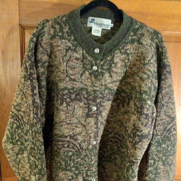 Whortleberry Sweater Wool Button Down Cottagecore - Picture 1 of 5